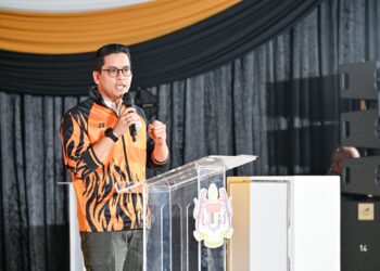 MENTERI Belia dan Sukan, Dr. Mohammed Taufiq Johari berucap ketika Majlis Pra Peluncuran Sambutan Hari Belia Negara 2026 peringkat kebangsaan di Bukit Jalil, hari ini.