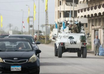 GAMBAR fail kenderaan berperisai UNIFIL di Lubnan. - AFP