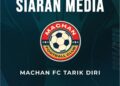MACHAN FC menarik diri daripada saingan  Liga A1 Semi-Pro 2025/2026