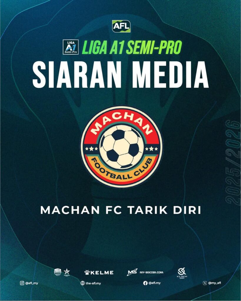 Machan FC tarik diri, kena denda RM20,000