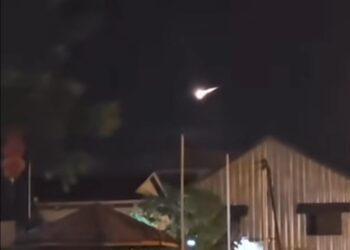 PENAMPAKAN disyaki serpihan objek angkasa di ruang udara Sarawak pada 7 April lalu.