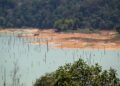PARAS air Empangan Pedu masih sekitar 39.90 peratus yang hanya menyumbang jumlah keseluruhan 39.22 peratus bagi tiga empangan utama di bawah MADA. - UTUSAN/SHAHIR NOORDIN