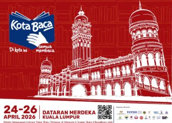 PERBADANAN Kota Buku anjur program Kota Baca 2026 di Dataran Merdeka pada 23 hingga 26 April ini di Dataran Merdeka.