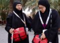 SITI Hadijah Abu Bakar (kiri) ditemani rakannya untuk hadir ke Tanah Suci bagi menunaikan ibadah haji.