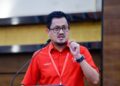 HARRISON Hassan ketika berucap di Konvensyen Bersatu Selangor di IDCC di sini, hari ini. -UTUSAN/SHIDDIEQIN ZON