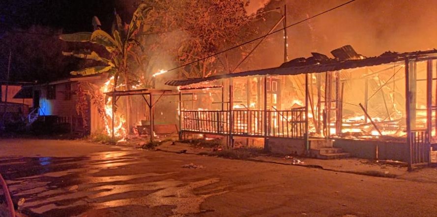 30 rumah musnah kebakaran di Kg. Karamunting, Sandakan