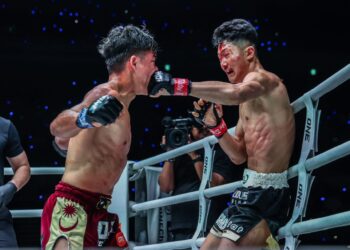 Jojo terpaksa akur tewas di tangan petarung Jepun, Shimon Yoshinari sekaligus  gagal melakar kemenangan ketiga berturut-turut di kejohanan antarabangsa itu-IHSAN ONE CHAMPIONSHIP