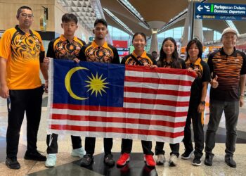 SKUAD bola tampar pantai negara yang menyertai Asian Beach Games 2026 di Sanya, China.