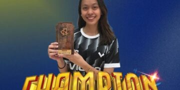 Ainaa menewaskan wakil Mesir, Jana Safy pada perlawanan akhir Kejohanan Skuasy RC Pro Series di St Louis, Missouri, Amerika Syarikat, pagi tadi. - Ihsan Facebook SRAM