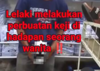 SEORANG lelaki dirakam melakukan perbuatan tidak senonoh terhadap seorang pekerja pasar raya di Jalan Tun Saban, Gerik hari ini.