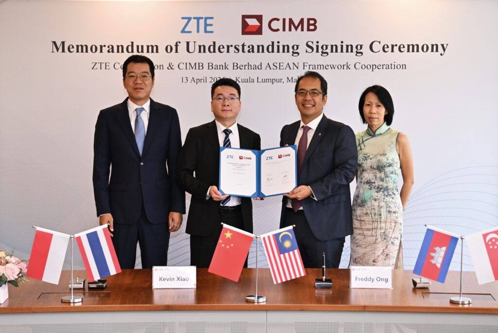 ZTE Corporation, CIMB Bank perkukuh pembangunan infrastruktur digital di ASEAN