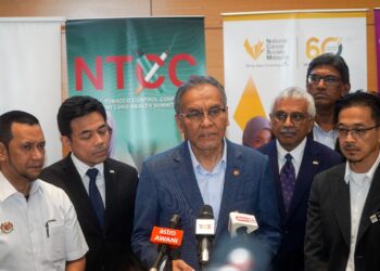DZULKEFLY Ahmad pada sidang akhbar selepas Majlis Sambutan Hari Tanpa Tembakau Sedunia 2026 di Cyberjaya hari ini. - UTUSAN/FAISOL MUSTAFA