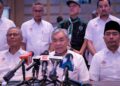 AHMAD Zahid Hamidi dalam sidang akhbar majlis penutup Musyawarah Nasional di Hotel Premiera Kuala Lumpur, semalam. – UTUSAN/M. FIRDAUS M. JOHARI