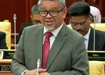 RASHIDI Zinol ketika sidang DUN Pulau Pinang, hari ini.