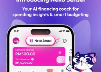 PENGENALAN Neko Sensei, mentor pengurusan kewangan dalam aplikasi AEON Bank.