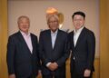 MOHAMAD Haslah Mohamad Amin (tengah) bersama Pengasas dan Timbalan Pengerusi Eksekutif Matrix Concepts, Datuk Seri Lee Tian Hock (kiri) dan Pengarah Eksekutif Kumpulan Matrix Concepts Holdings Berhad, Kelvin Lee Chin Chuan.
