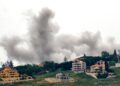 ASAP berkepul susulan pengeboman Israel ke atas kampung Zebdine, selatan Lubnan kelmarin. - AFP