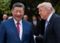 DONALD TRUMP berjumpa dengan Xi Jinping di Beijing minggu lalu. - AFP