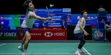 Gandingan No. 16 dunia, Arif Junaidi-Yap Roy King mengetepikan pasangan Taiwan, He Zhi Wei-Huang Jui Hsuan 21-19, 15-21, 21-11 dalam masa 48 minit pada pusingan pertama, hari ini. - UTUSAN/MUHAMAD IQBAL ROSLI