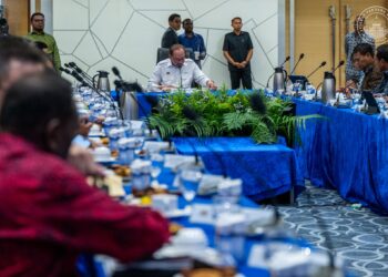 ANWAR Ibrahim semasa Perhimpunan Bulanan Jabatan Perdana Menteri di Kementerian Sumber Asli dan Kelasterian Alam di Putrajaya. 4 Mei 2026. -Pejabat Perdana Menteri.