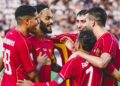 PEMAIN Selangor FC meraikan kejayaan mereka mara ke final ACC.-IHSAN SELANGOR FC