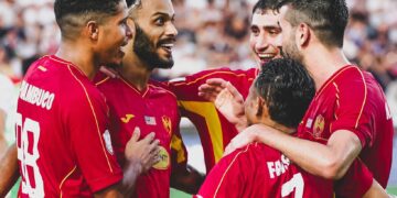 PEMAIN Selangor FC meraikan kejayaan mereka mara ke final ACC.-IHSAN SELANGOR FC