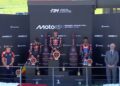 Hakim Danish menamatkan perlumbaan di kedudukan ketiga pada GP Itali di Litar Mugello, Itali, hari ini. - Ihsan Facebook ZK Racing