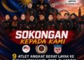 SEMBILAN atlet angkat berat negara layak ke Sukan Komanwel 2026 di Glasgow pada Julai ini-IHSAN PABM