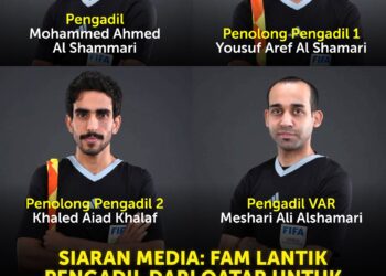 BARISAN pengadil yang akan mengadili aksi final Piala Malaysia.