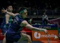 AARON Chia-Soh Wooi Yik ketika menentang aksi pasangan Singapura, Singapura, Wesley Koh-Kubo Junsuke pada Kejohanan Badminton Malaysia Masters 2026, di Unifi Arena, Bukit Jalil. - UTUSAN/MUHAMAD IQBAL ROSLI