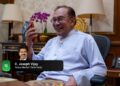 ANWAR ketika bercakap dengan Ketua Menteri Tamil Nadu, C. Joseph Vijay dalam satu perbualan telefon, hari ini. - FACEBOOK ANWAR IBRAHIM