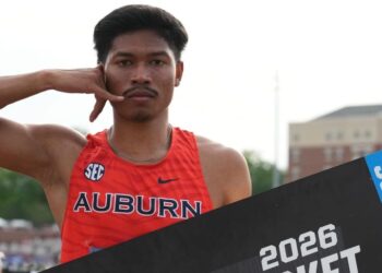 Muhammad Azeem Fahmi mencatat 10.09 saat dalam kelayakan Kejohanan Persatuan Olahraga Kolej Kebangsaan (NCAA) di Kentucky, Amerika Syarikat (AS), semalam sekali gus menjadi atlet pertama dari Malaysia yang layak ke grand final 100 meter di Oregon pada Jun ini. - AGENSI