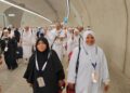 JEMAAH Malaysia mula bergerak balik ke Mekah selepas selesai  melontar tiga jamrah di Mina, semalam.