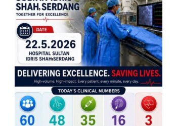 KEUPAYAAN Hospital Serdang menguruskan kira-kira 60 pesakit jantung setiap hari termasuk kes kritikal membuktikan tahap kepakaran dan kecekapan petugas kesihatan negara berada pada standard bertaraf dunia. FACEBOOK ANWAR IBRAHIM