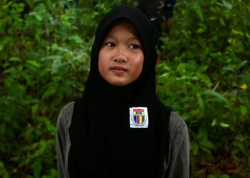 NURUL Ain Fatihah Mohd. Zamri ketika ditemui di Jeram Manir, Kuala Terengganu, Terengganu. - UTUSAN/PUQTRA HAIRRY