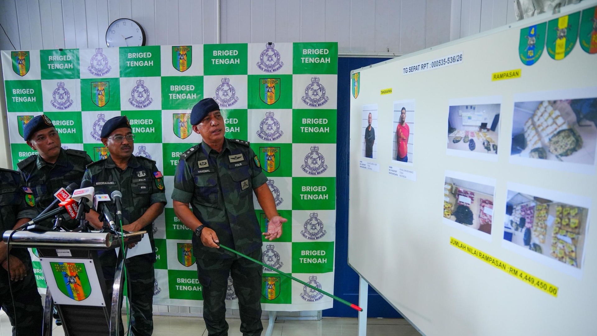 PATI bawa dadah berhampiran PGA