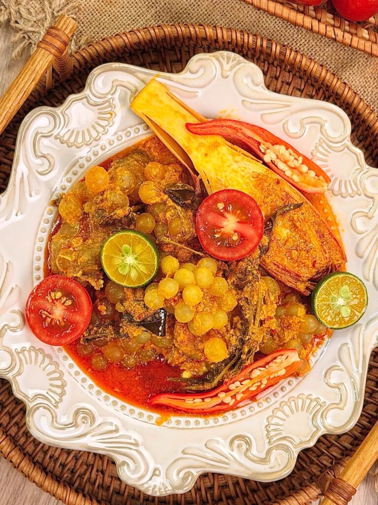 Asam pedas telur mayong berlemak