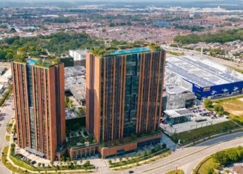 IMEJ artistik pembangunan Habitation Plus+ bersebelahan Toppen Shopping Centre dan IKEA Tebrau.