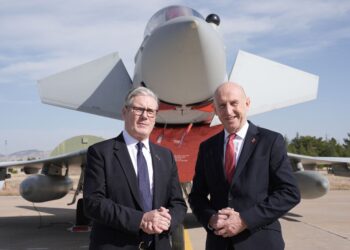 PERDANA Menteri Britain, Keir Starmer bersama John Healey (kanan). - AFP