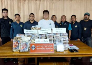 RAKYAT Malaysia yang ditahan pihak berkuasa Thailand selepas disyaki terlibat dengan penyeludupan dadah.
