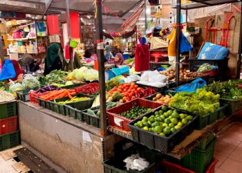 TINJAUAN Utusan Malaysia mendapati beberapa jenis sayur di Pasar Siti Khadijah, Kota Bharu, Kelantan mengalami kenaikan. - UTUSAN/ROSLIZA MOHAMED