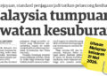 LAPORAN Utusan Malaysia semalam.
