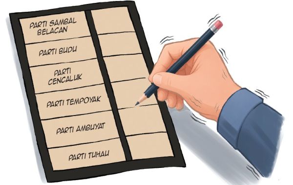 Mencari parti politik paling suci dan maksum Mencari parti politik paling suci dan maksum