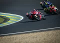 BAGNAIA ketika aksi kelayakan GP Perancis di Le Mans. - AFP