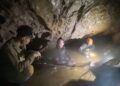 EMPAT lelaki berjaya diselamatkan dari sebuah gua di wilayah Xaysomboun. - AFP