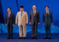 ANWAR Ibrahim bersama Sultan Brunai, Sultan Hassanal Bolkiah (kiri), Presiden Indonesia Prabowo Subianto dan Ferdinand Marcos Jr. pada Sidang Kemuncak ASEAN Ke-48 di Cebu, Filipina semalam. 
– Pejabat Perdana Menteri