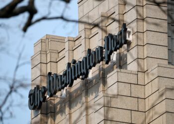 GAMBAR logo akhbar The Washington Post. - AFP
