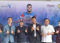 Safee Sali (tiga dari kanan) ketika sidang akhbar Kejohanan MommyHana Safee Sali Superkids Cup 2026 di Stadium Majlis Perbandaran Ampang Jaya (MPAJ), hari ini.