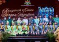 Tempat ke-3 Anugerah emas diraih oleh Kumpulan Walinong Sari daripada SMS Sultan Iskandar, pada Pertandingan Muzik Gamelan Melayu Peringkat Kebangsaan Sekolah Berasrama Penuh (SBP) 2026 di Johor Bahru, baru-baru ini.