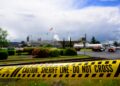 SEBUAH tangki bahan kimia meletup di Longview. - AFP